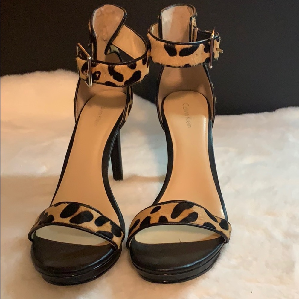 Calvin Klein Animal Print Sandals
